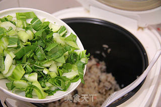 香菇腊味饭的做法步骤:7