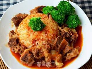 茄汁牛肉饭的做法步骤:11