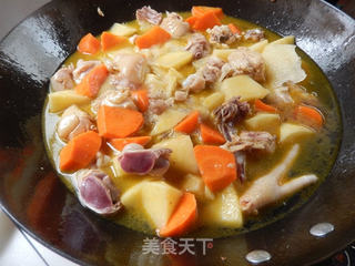 咖喱土豆鸡块的做法步骤:9