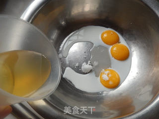 蓝莓果酱蛋糕卷的做法步骤:4