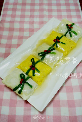 翡翠鸳鸯卷的做法步骤：17