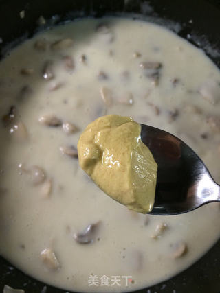 鸡肉蘑菇奶汁焗烤花椰菜---多图超详细步骤的做法步骤:9