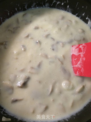 鸡肉蘑菇奶汁焗烤花椰菜---多图超详细步骤的做法步骤:10