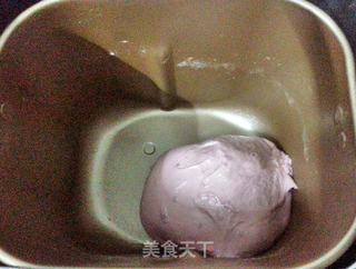“薯”你最美——酸奶紫薯土司的做法步骤:2