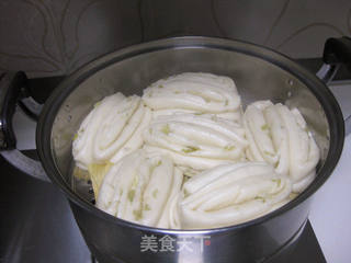 葱香花卷的做法步骤:16