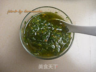 罗勒青酱的做法步骤:9