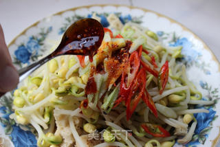 下酒好菜——烤麸拌豆芽的做法步骤:12