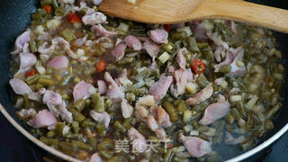 酸豆角炒鸡胗的做法步骤:6