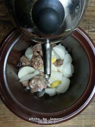 炖出来的冬日风情--清炖羊肉萝卜汤的做法步骤:7
