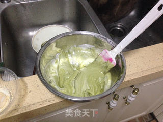 抹茶蜂蜜蛋糕的做法步骤:4