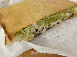 抹茶蜂蜜蛋糕的做法步骤:8