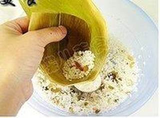 蜜豆小枣什锦粽子的做法步骤:8