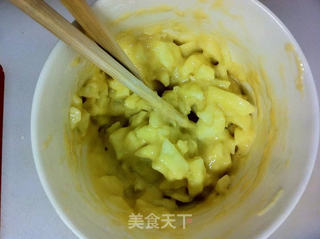 咸味苹果煎饼的做法步骤:3