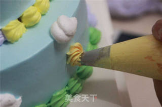 【番茄配方】双层生日蛋糕——梦幻般的感觉的做法步骤:26