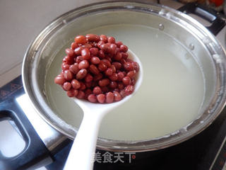 红豆藕丁粥的做法步骤:5