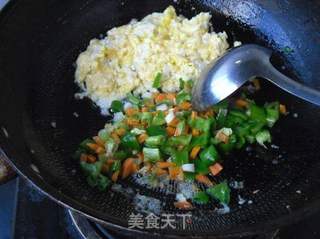蛋炒二米饭的做法步骤:4
