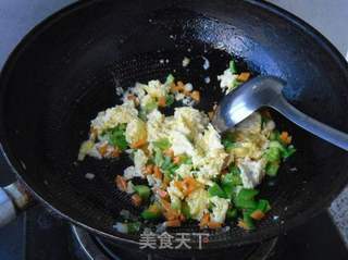 蛋炒二米饭的做法步骤:5