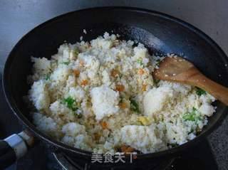 蛋炒二米饭的做法步骤:6