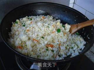 蛋炒二米饭的做法步骤:7