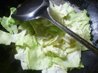 虾肉圆白菜冻豆腐的做法步骤:5