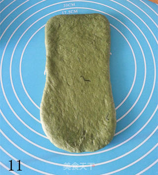 青土司——有淡淡艾草香的土司的做法步骤:12
