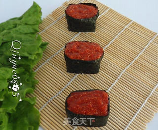 鱼子酱军舰寿司的做法步骤:9