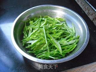 麻香扁豆丝的做法步骤:3
