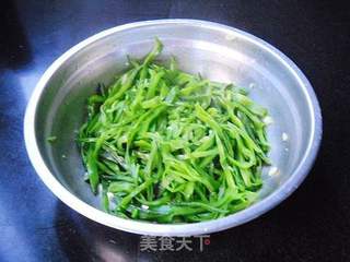 麻香扁豆丝的做法步骤:6