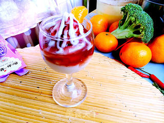 蓝莓芋头圣代杯(夏威夷风情)的做法步骤:12