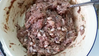 香菇千层肉饼的做法步骤:7