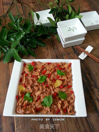 完美组合--鲜枸杞滑溜肉片的做法步骤:9