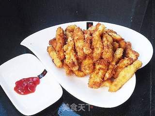 酥炸鸡柳的做法步骤:8