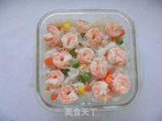 虾仁焗饭的做法步骤:6