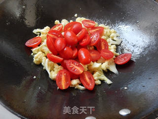圣女果炒花椰菜的做法步骤:6