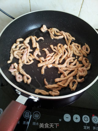 芹菜炒肉丝的做法步骤:5