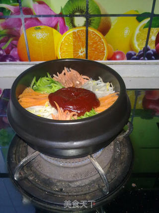 石锅拌饭的做法步骤：5