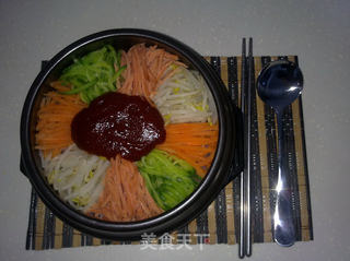石锅拌饭的做法步骤：6