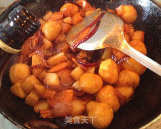 味重下饭 红烩鱼丸的做法步骤:9
