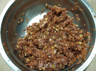 韭菜肉水煎包的做法步骤:2