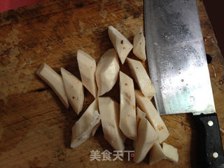 豆豆来补冬--猪尾山药煲花芸豆的做法步骤:3
