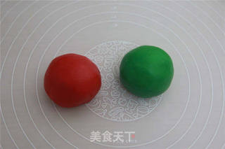 【番茄配方】圣诞拐杖双色饼干——大雪纷飞的甜蜜礼物的做法步骤:7