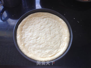 虾仁培根田园披萨的做法步骤:9