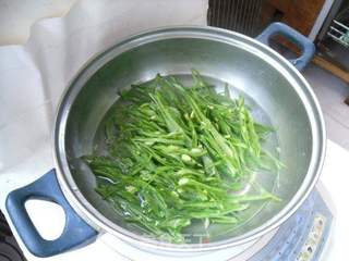 芝麻酱拌扁豆的做法步骤:3