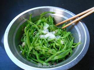 芝麻酱拌扁豆的做法步骤:4