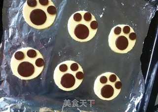 萌萌哒猫爪饼干的做法步骤:11