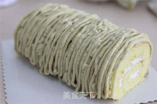【番茄配方】蒙布朗栗子蛋糕卷——简单且美味至极的做法步骤:18
