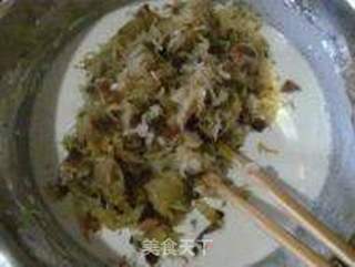 腊味虾皮萝卜糕的做法步骤:8