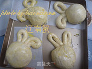萌兔子面包的做法步骤:8