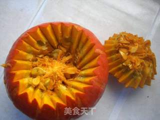 豉香排骨蒸金瓜的做法步骤:5
