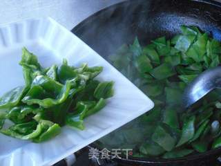 青椒炒双豆的做法步骤:6